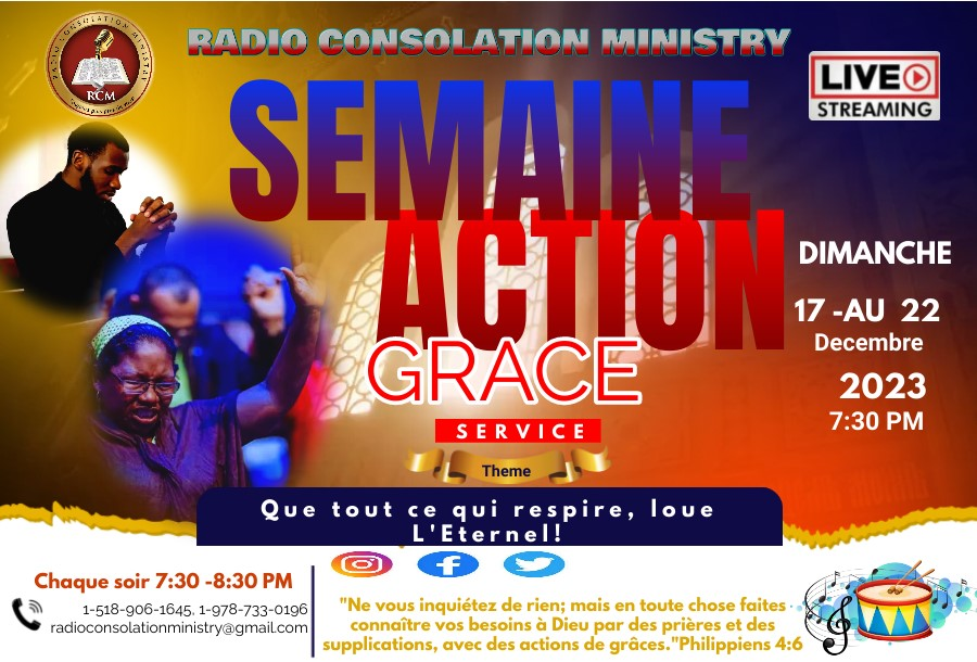 SEMAINE D'ACTION DE GRACE